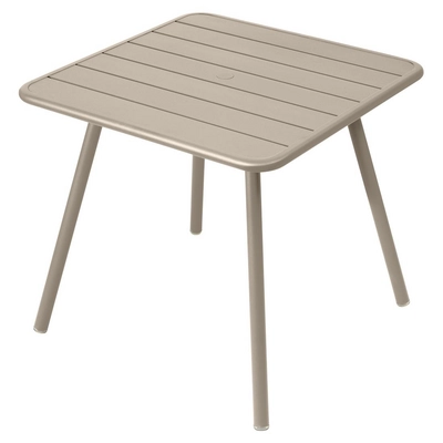 Tafel Fermob Luxembourg Four Leg Nutmeg 80 x 80 cm