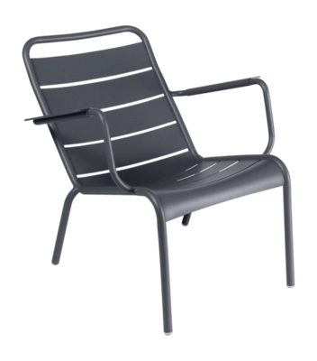 Tuinfauteuil Fermob Luxembourg Low Anthracite