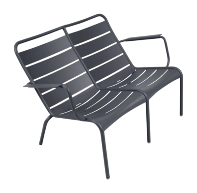 Tuinfauteuil Fermob Luxembourg Duo Low Anthracite