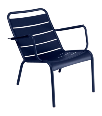 Tuinfauteuil Fermob Luxembourg Low Deep Blue