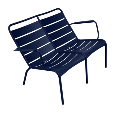 Tuinfauteuil Fermob Luxembourg Duo Low Deep Blue