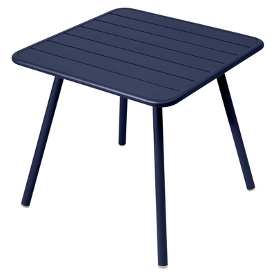 Tafel Fermob Luxembourg Four Leg Deep Blue 80 x 80 cm