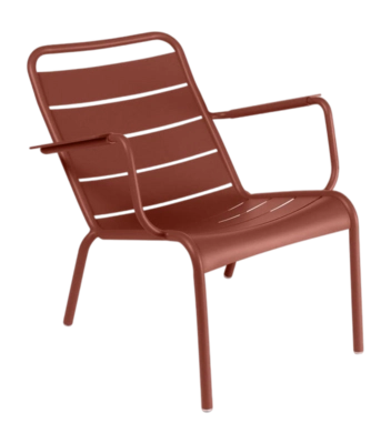 Tuinfauteuil Fermob Luxembourg Low Red Ochre