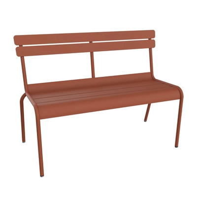 Tuinbank Fermob Luxembourg 2/3 Seater With Backrest Red Ochre