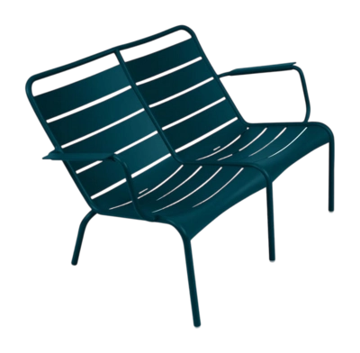 Tuinfauteuil Fermob Luxembourg Duo Low Acapulco Blue