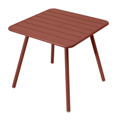 Tafel Fermob Luxembourg Four Leg Red Ochre 80 x 80 cm