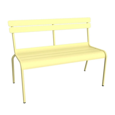 Tuinbank Fermob Luxembourg 2/3 Seater With Backrest Frosted Lemon