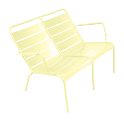 Tuinfauteuil Fermob Luxembourg Duo Low Frosted Lemon