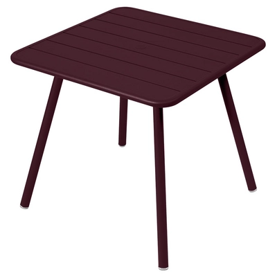 Tafel Fermob Luxembourg Four Leg Black Cherry 80 x 80 cm