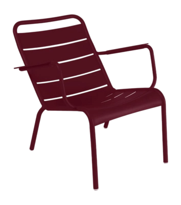 Tuinfauteuil Fermob Luxembourg Low Black Cherry