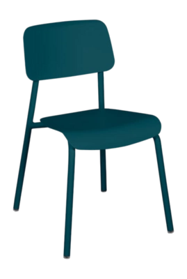Tuinstoel Fermob Studie Without Armrest Acapulco Blue