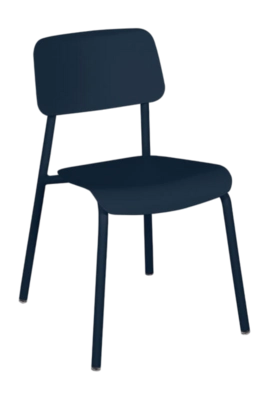 Tuinstoel Fermob Studie Without Armrest Deep Blue