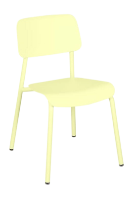 Tuinstoel Fermob Studie Without Armrest Frosted Lemon