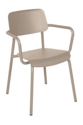 Fauteuil de Jardin Fermob Studie With Armrest Nutmeg