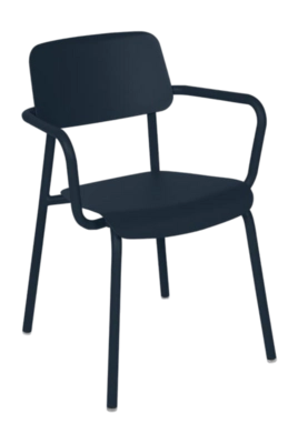 Fauteuil de Jardin Fermob Studie With Armrest Deep Blue