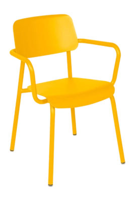 Tuinfauteuil Fermob Studie With Armrest Honey