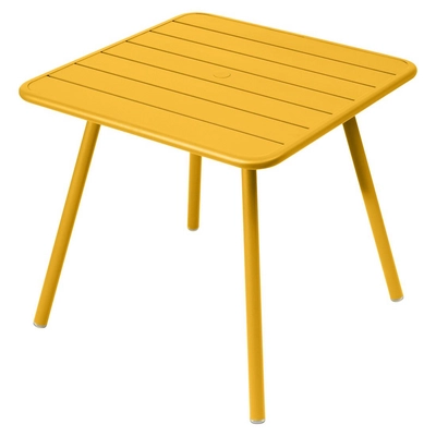 Tafel Fermob Luxembourg Four Leg Honey 80 x 80 cm