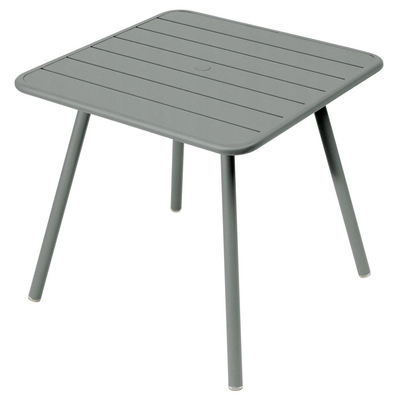 Tafel Fermob Luxembourg Four Leg Lapilli Grey 80 x 80 cm