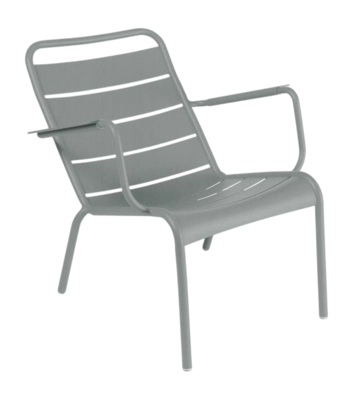 Tuinfauteuil Fermob Luxembourg Low Lapilli Grey