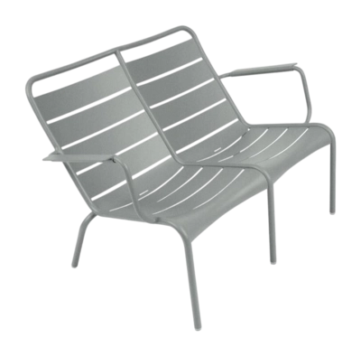 Tuinfauteuil Fermob Luxembourg Duo Low Lapilli Grey