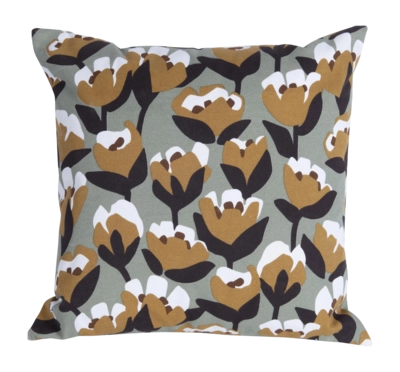 Tuinkussen Fermob Bouquet Sauvage Tulipe Outdoor Cushion Gingerbread 44x44 cm