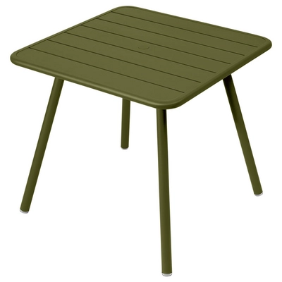 Bijzettafel Fermob Luxembourg Four Leg Pesto 80 x 80 cm