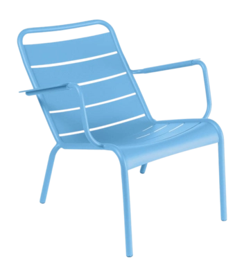 Fauteuil de Jardin Fermob Luxembourg Low Maya Blue