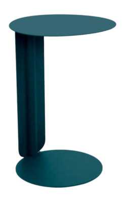 Bijzettafel Fermob Bebop Offset Acapulco Blue Ø40