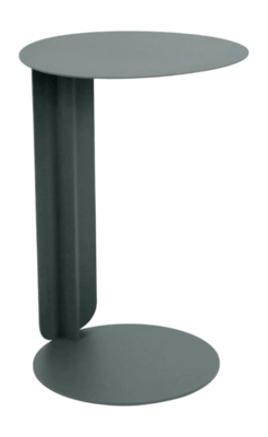 Bijzettafel Fermob Bebop Offset Storm Grey Ø40