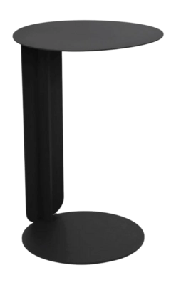 Bijzettafel Fermob Bebop Offset Liquorice Ø40