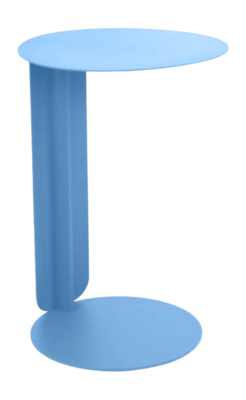 Bijzettafel Fermob Bebop Offset Maya Blue Ø40