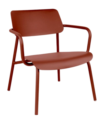 Loungefauteuil Fermob Studie Red Ochre