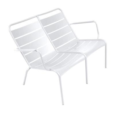 Tuinfauteuil Fermob Luxembourg Duo Low Cotton White