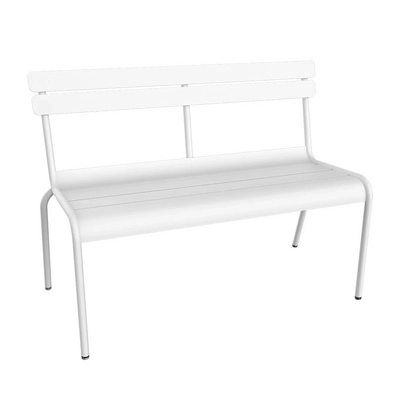Tuinbank Fermob Luxembourg 2/3 Seater With Backrest Cotton White