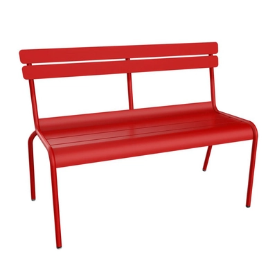 Tuinbank Fermob Luxembourg 2/3 Seater With Backrest Poppy