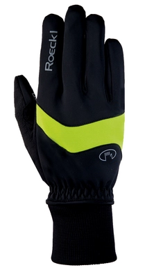 Fietshandschoen Roeckl Men Palacino Black Yellow
