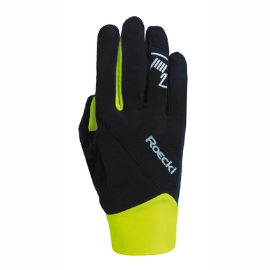 Fietshandschoen Roeckl Prag Black Yellow