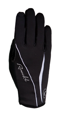 Fietshandschoen Roeckl Women Wanda Black White