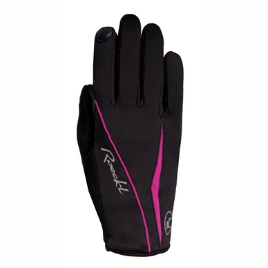 Fietshandschoen Roeckl Women Wanda Black Pink