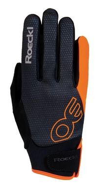 Fietshandschoen Roeckl Men Riga Black Orange