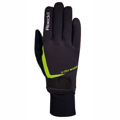 Fietshandschoen Roeckl Men Verbier Black Yellow