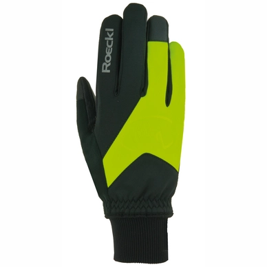 Fietshandschoen Roeckl Men Rieden Black Yellow