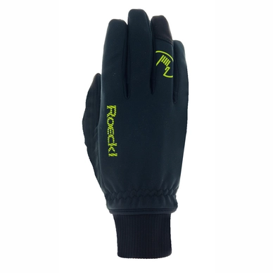 Fietshandschoen Roeckl Men Rax Black Yellow