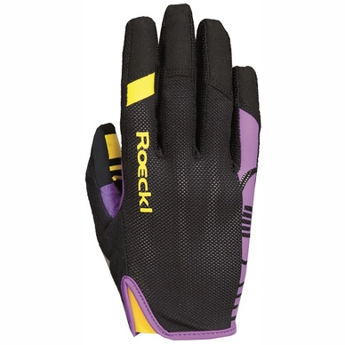 Fietshandschoen Roeckl Mango Black Purple
