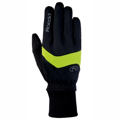 Fietshandschoen Roeckl Junior Palacino Jr. Black Yellow
