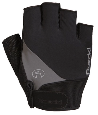 Fietshandschoen Roeckl Napoli Black Grey