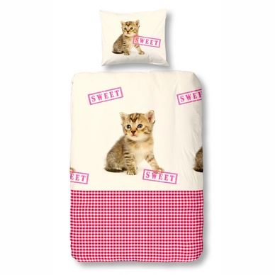 Dekbedovertrek Good Morning Cat Sweet Katoen