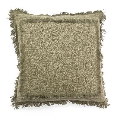 Sierkussen By-Boo Floret Green 45 x 45 cm