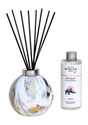 Geurstokjes Maison Berger Marbrure Blanc 200ML Liliflora