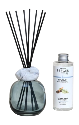 Bâtonnets Parfumés Maison Berger Bleu Marbre Blanc Thé Blanc Pureté